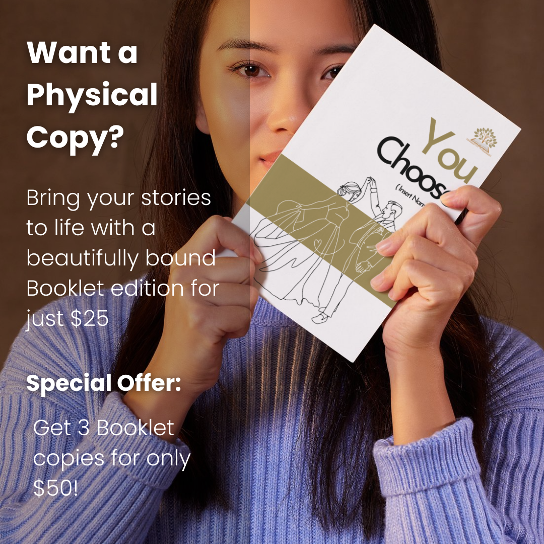 Digital and physical You Choose eBook mockup.