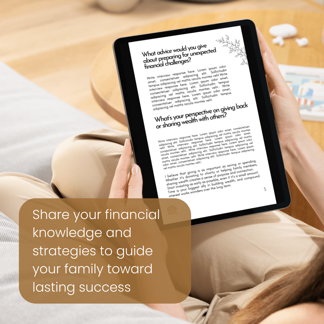 Sample page of a Finance Wisdom eBook featuring saving and investing strategies.