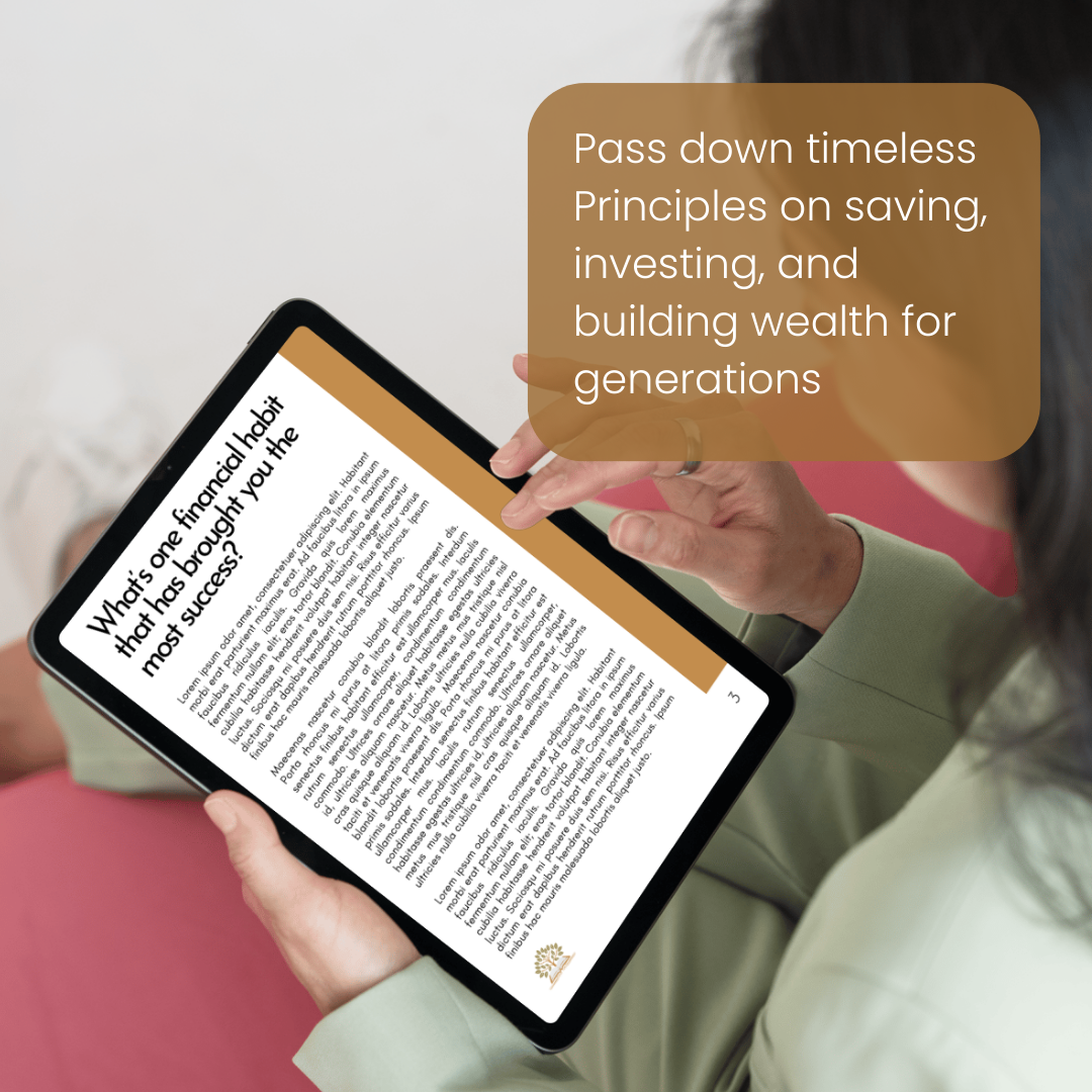 Sample page of a Finance Wisdom eBook featuring saving and investing strategies.