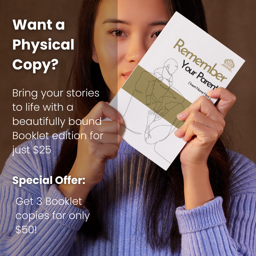 Digital and physical Remember Your Parents eBook mockup