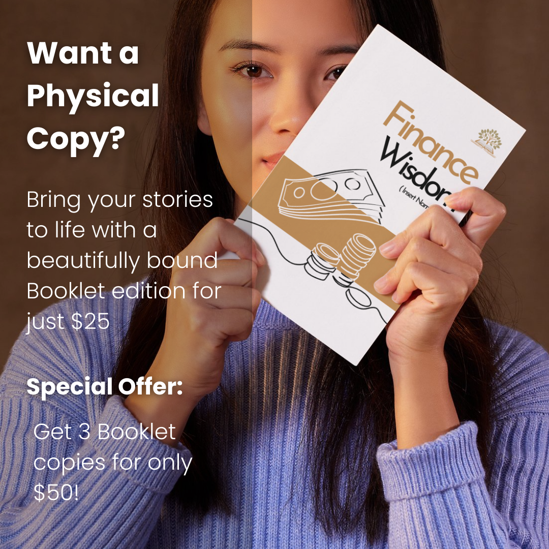 Digital and physical Finance Wisdom eBook mockup.
